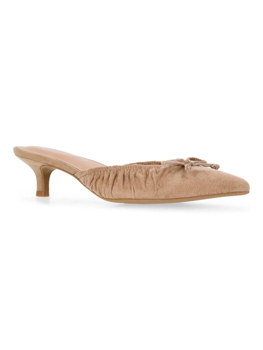 Time and Tru Faux Suede Kitten Heel
